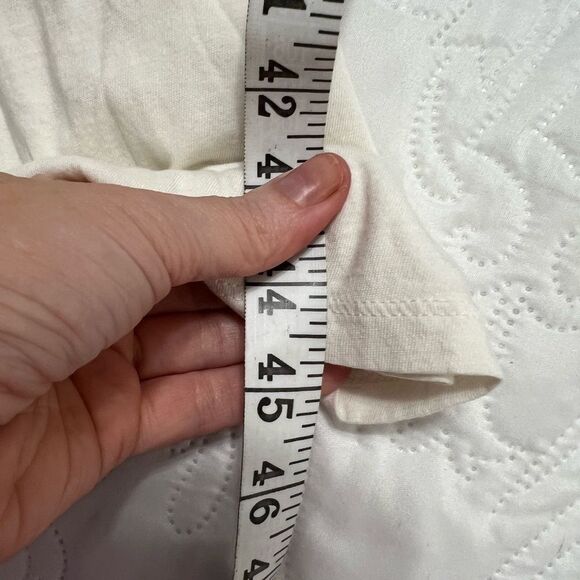 Madewell Softfade Cotton Cover-Up Tank Dress medium cream white - Picture 12 of 13